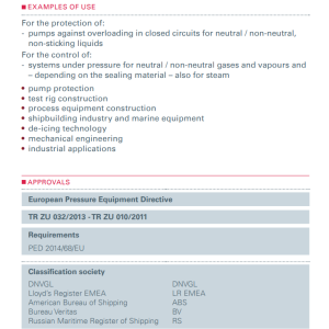 Zawór bezpieczeństwa Seria 853, Rozmiar gwintu (2): 1/2" B