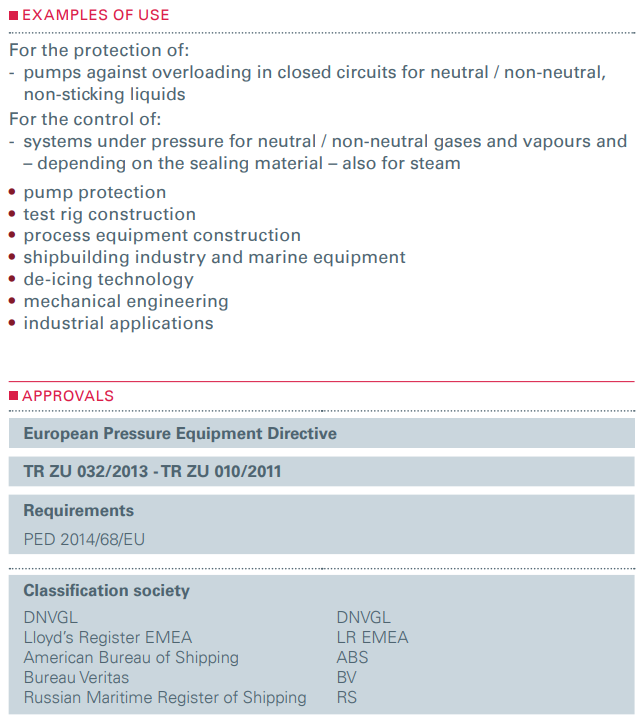 Zawór bezpieczeństwa Seria 853, Rozmiar gwintu (2): 1/2" B