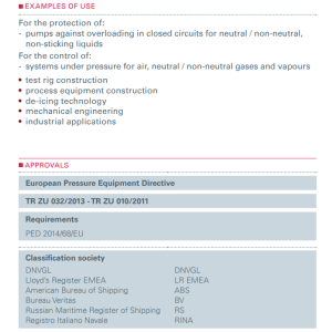 Zawór bezpieczeństwa Seria 630, Rozmiar gwintu (2): 1/2" B