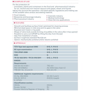 Zawór bezpieczeństwa Seria higieniczna 400