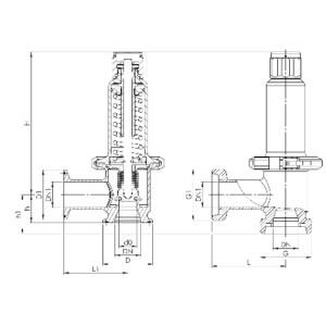 Zawór bezpieczeństwa Seria higieniczna 400