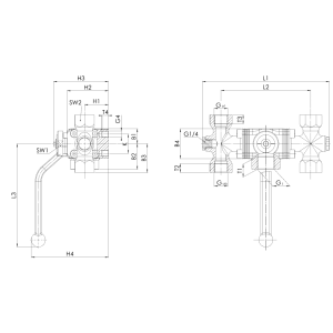 Zawór bezpieczeństwa Seria 2700, Rozmiar gwintu (2): 1" BS