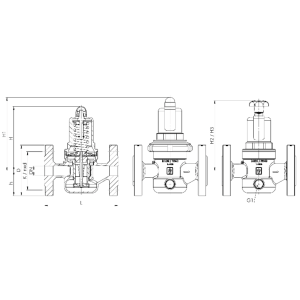 Zawór redukujący ciśnienie Seria 482, Średnica nominalna