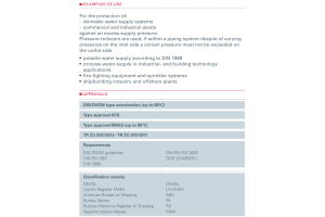 Zawór redukujący ciśnienie Seria 682, Średnica nominalna