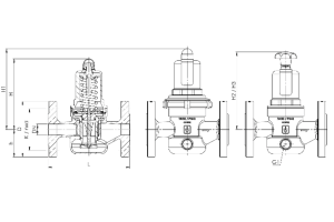 Zawór redukujący ciśnienie Seria 682, Średnica nominalna