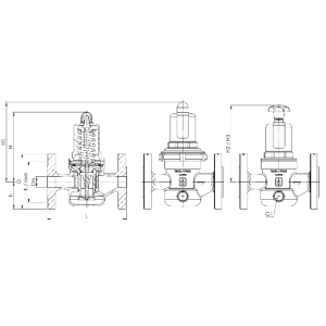 Zawór redukujący ciśnienie Seria 682, Średnica nominalna