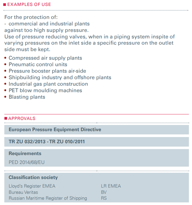 Zawór redukujący ciśnienie Seria 484, Rozmiar gwintu (2):