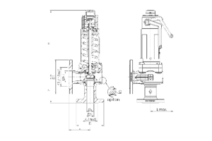 Zawór bezpieczeństwa Seria 455bHL, Średnica nominalna DN:
