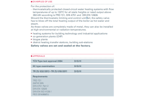 Zawór bezpieczeństwa Seria 355bHL, Średnica nominalna DN: