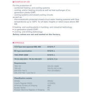 Zawór bezpieczeństwa Seria 451bHF, Rozmiar gwintu (2): 3/4
