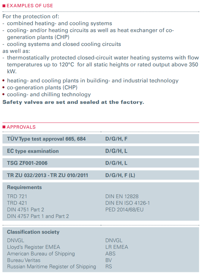 Zawór bezpieczeństwa Seria 451bHF, Rozmiar gwintu (2): 3/4