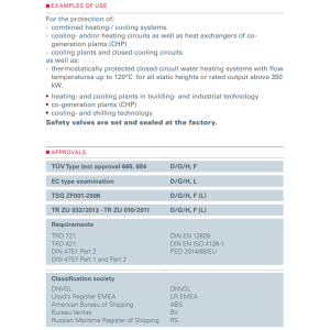 Zawór bezpieczeństwa Seria 851bHF, Rozmiar gwintu (2): 1/2