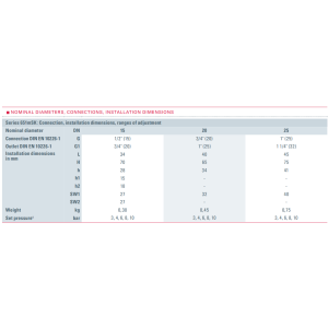 Zawór bezpieczeństwa Seria 651mSK, Rozmiar gwintu (2): 3/4
