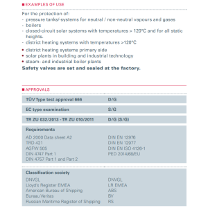 Zawór bezpieczeństwa Seria 451bG, Rozmiar gwintu (2): 1/2"