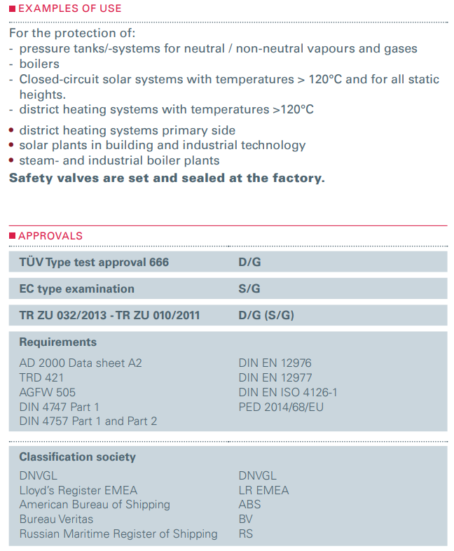 Zawór bezpieczeństwa Seria 851bG, Rozmiar gwintu (2): 1/2"