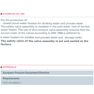 Zawór bezpieczeństwa Seria 669, Rozmiar gwintu (2): 3/4" B