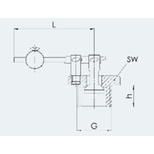 Zawór wlotu powietrza Typ 625, Rozmiar gwintu (2): 1/2" BSP