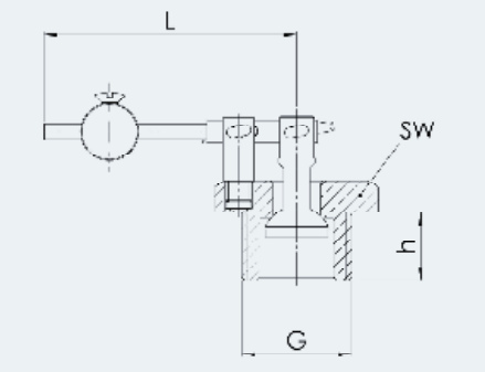Zawór wlotu powietrza Typ 625, Rozmiar gwintu (2): 1/2" BSP