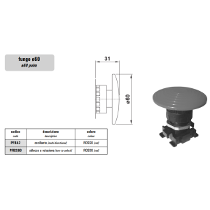 Zawór 521 sterowany manualnie przyciskiem