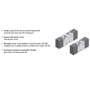 Zawór 731 MC/MCA/CC/CCD/CFP pneumatyczny 18mm