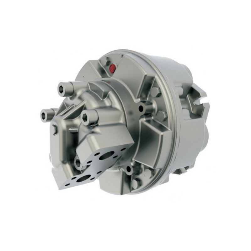 Silnik hydrauliczny o podwójnym przemieszczeniu z tłokami 