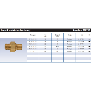 Łącznik rozdzielny dwustronny LD
