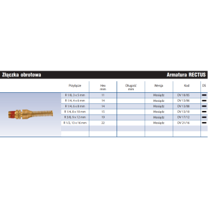 Złączka obrotowa DV
