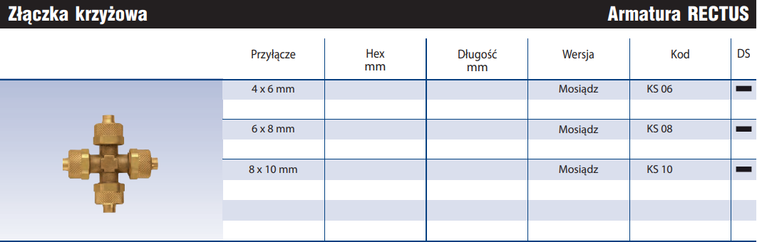 Złączka krzyżowa KS