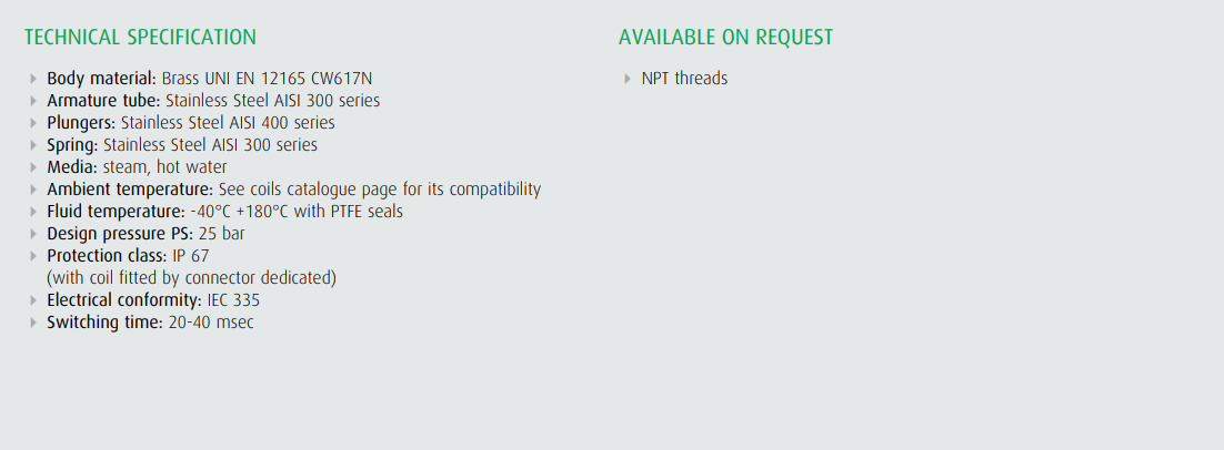 Zawór 21YW-YN N.C./N.O.