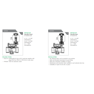 Zawór 21YW-YN N.C./N.O.