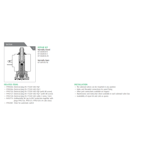 Zawór 31A N.C./N.O.