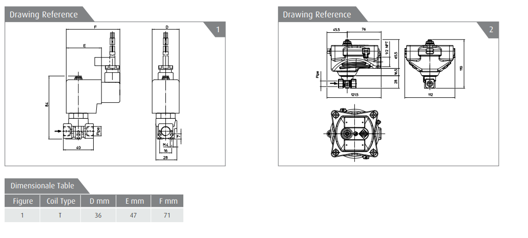Zawór 31A2 Ex m, Ex d N.C.