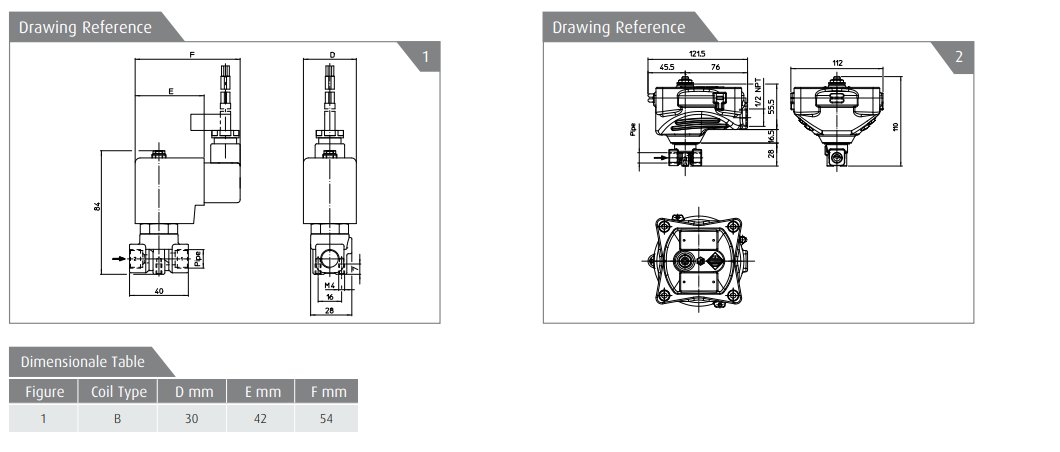 Zawór 31L Ex m, Ex d N.C.