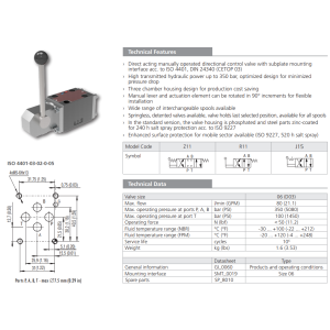 Zawór RPR3-06, Surface treatment: B, Seals: V, Typ suwaka: 