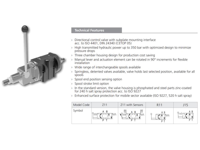 Zawór RPR1-10, Seals: No designation, Typ suwaka: C11, Manu