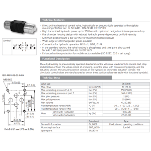 Zawór RPH3-06, Surface treatment: B, Seals: V, Typ suwaka: 