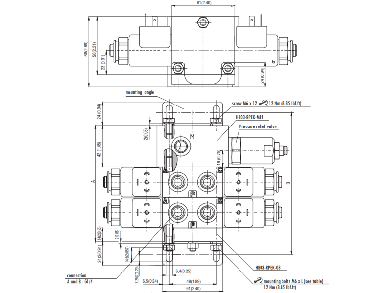 Zawór RPEK1-03, Typ suwaka: Z11, Number of valve positions: 2, Connector: E3A, Model: Z1, Manual override: No designation