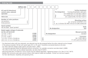 Zawór RPE2-04, Surface treatment: No designation, Typ suwak