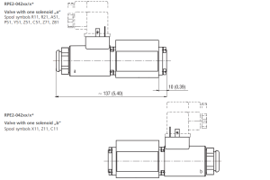 Zawór RPE2-04, Surface treatment: No designation, Typ suwak