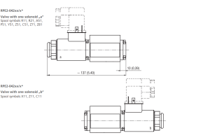 Zawór RPE2-04, Surface treatment: No designation, Typ suwak