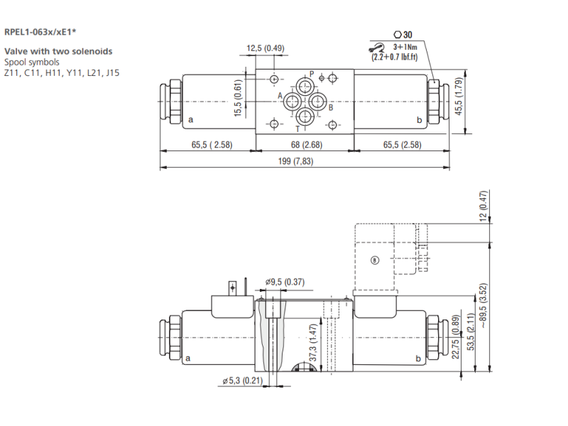 Zawór RPEL1-06, Surface treatment: No designation, Seals: V
