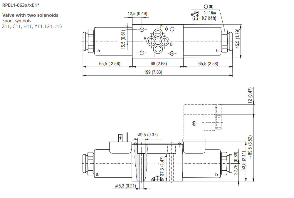 Zawór RPEL1-06, Surface treatment: No designation, Seals: V