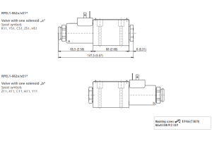 Zawór RPEL1-06, Surface treatment: No designation, Seals: V