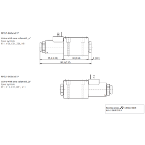 Zawór RPEL1-06, Surface treatment: No designation, Seals: V