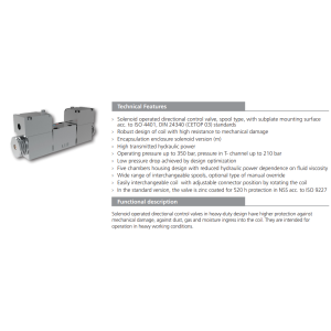 Zawór RPET3-06, Typ suwaka: C11, Number of valve positions: