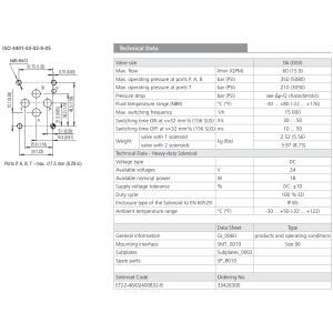 Zawór RPET3-06, Typ suwaka: C11, Number of valve positions: