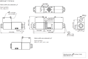 Zawór RPET3-06, Typ suwaka: C11, Number of valve positions: