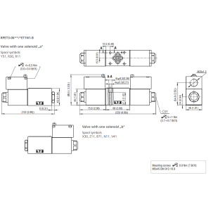 Zawór RPET3-06, Typ suwaka: C11, Number of valve positions: