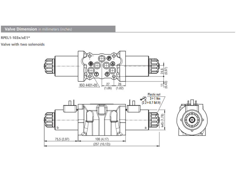 Zawór RPEL1-10, Surface treatment: No designation, Seals: N