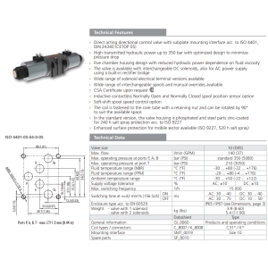 Zawór RPE4-10, Typ suwaka: Z11, Number of valve positions: 
